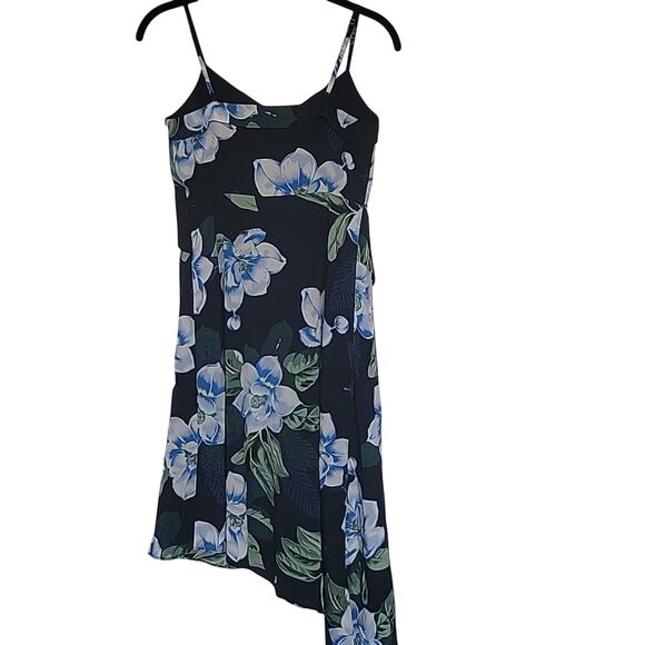 Banana Republic Chelsea Strappy Asymmetrical Floral Dress, Size 0P - Picture 3 of 8